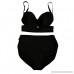 Women Clearance Swimmsuit Two Piece Plus Size Solid Bikini Set Beachwear Swimwear Bathing Suit Black B07BK2PZT3